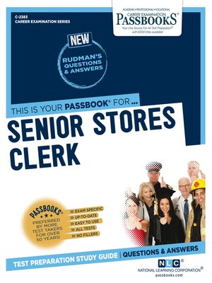 cover image of Senior Stores Clerk
